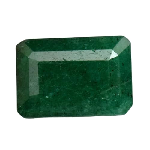 Émeraude naturelle rectangulaire authentique pour éviter les fausses pierres en joaillerie