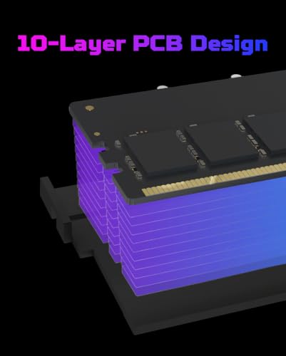 Image of Predator Hermes DDR5 RAM 48GB (24GBx2) 6000MHz CL28 PC5-48000 Intel XMP 3.0 AMD EXPO Compatible Computer Memory, Black - BL.9BWWR.661
