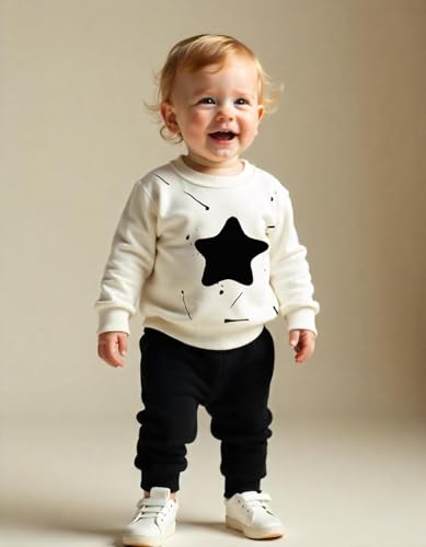 Image of Stylish Winter Wear Kids Clothing Sets Sweatshirt And Trackpant Set (KDSW2DPL5-WHBL.Ay)
