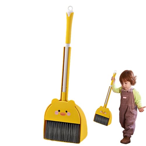 Kit de limpieza para niños, Kit de limpieza para niños, Juego de escoba y recogedor para niños, Kit de limpieza para niños, Juego de juegos divertidos para trabajos domésticos, Escoba y recogedor para