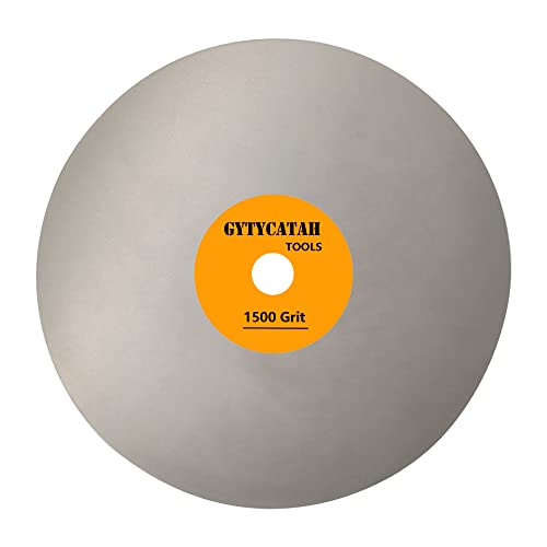 Disque plat diamanté grain 1500 roue plate de meulage pour pierre verre céramique 15,2 cm
