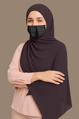 Image of Premium Georgette Hijab for Women, Lightweight and Breathable | 180x70 cm