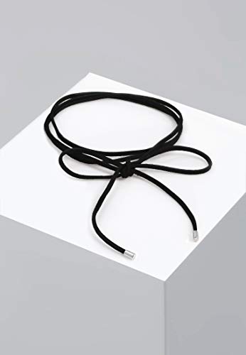 Choker en argent 925 de prestige et velours noir véritable - 7