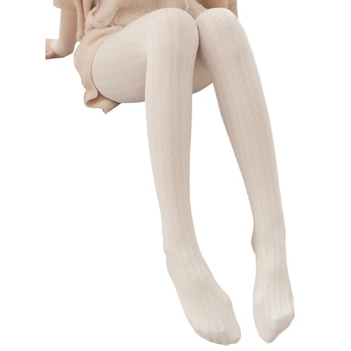 Image of Mrotrida Women's Heart Pattern Tights Elastic Jacquard Love Heart Pantyhose Stockings