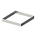 De Buyer - Cornice per torta quadrato perforato, bordo dritto, in acciaio inox 20 cm