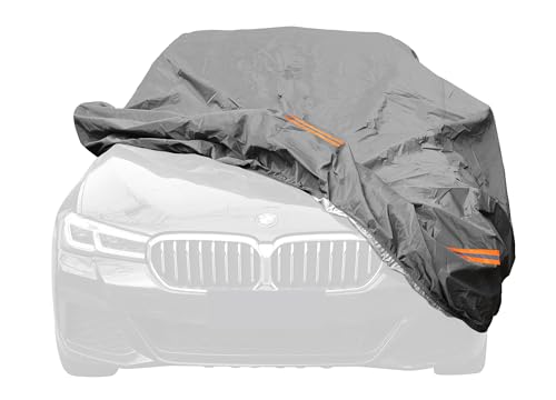 Auto Accessori Lupex - Housse de protection pour voiture sagommée, imperméable, résistante aux intempéries, taille XXL pour berlines jusqu'à 5,70 m, en...