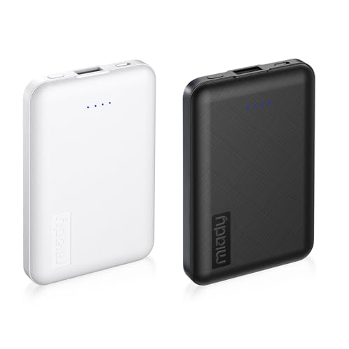 Miady 2-Pack Small Portable Charger 5000mAh Power Bank...