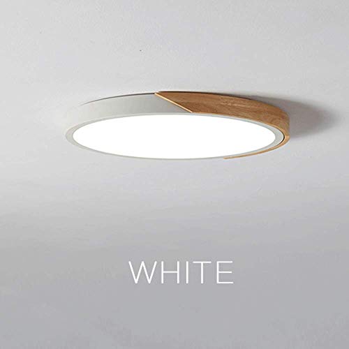 Plafonnier LED blanc neutre 30cm pour cuisine et chambre moderne