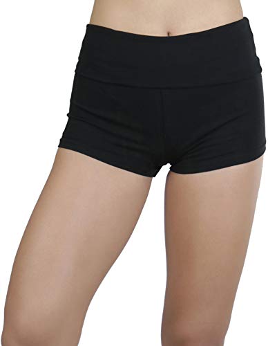 ToBeInStyle Women's Cotton Blend Stretch Active Yoga Shorts4