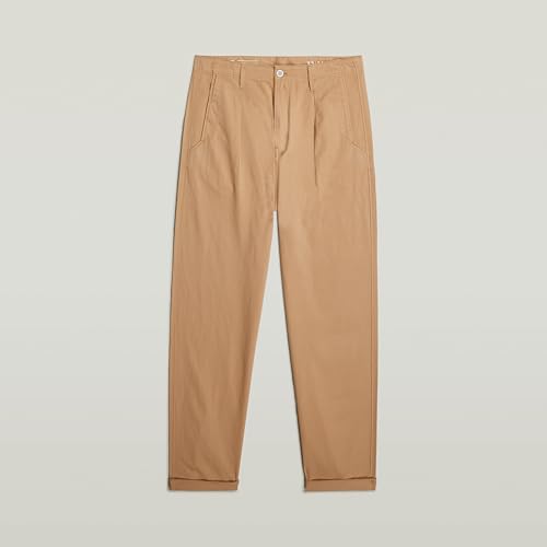 G-STAR Herren Pleated Chino Relaxed Tapered, Braun (Lion gd D24543-D910-B666), 31W / 32L – Ansicht 4