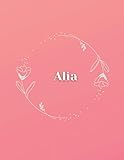  Alia: Pink note book with Name.