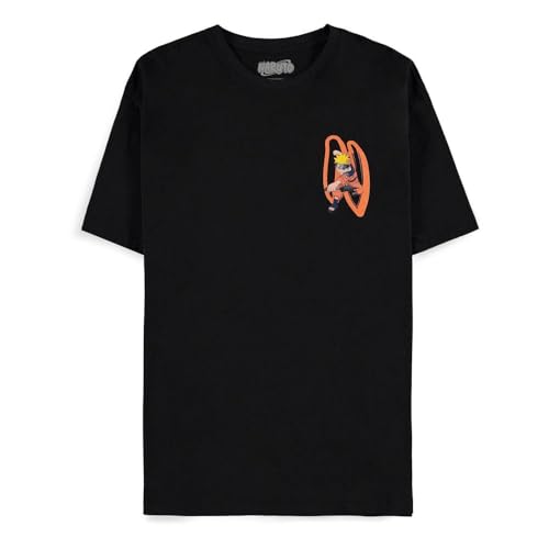 T-shirt Naruto Ninja Way Difuzed noir à manches courtes pour fan de manga