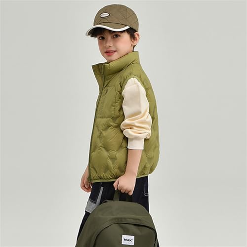Girls Winter Zipper Puffer Vest Kids Lightweight Sleeveless Outwear Quilted Jacket4
