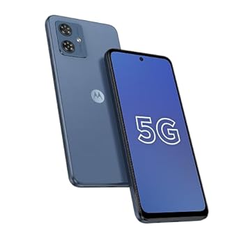 Smartphone Motorola Moto g54 5G - 256GB 16GB (8GB RAM+8GB Ram Boost) AI Camera 50MP Tela FHD 5000 mAh NFC - Azul Vegan Leather