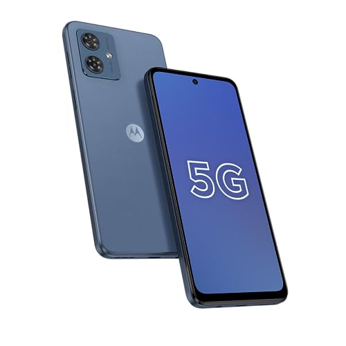 Smartphone Motorola Moto g54 5G - 256GB 16GB (8GB RAM+8GB Ram Boost) AI Camera 50MP Tela FHD 5000 mAh NFC - Azul Vegan Leather