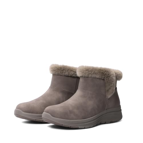 DREAM PAIRS Women's Winter Warm Boots,Taupe,9