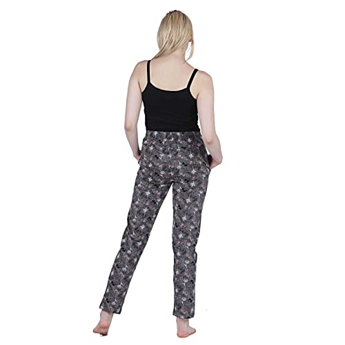 Image of Women's Cotton Printed Night Pyjama with Two Pockets