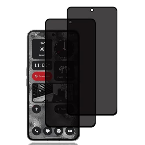 #ColaboraciónPagada<br>Anti-Espia Protector de Pantalla Privacidad Compatible con Nothing Phone (2) 5G [2 Piezas] Cristal Templado Dureza 9H Anti-Spy Vidrio Templado para Nothing Phone 2 5G