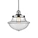 Innovations 201S-SN-G542CL One Light Pendant from Oxford School House Collection