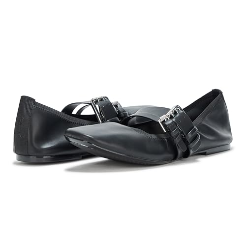 DKNY Women's Dade Ballet Flat with Double Buckle Strap Mule3