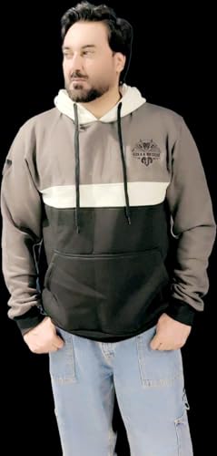 GOKA & MESCHÉ Unisex Oversized Hoodie – Cotton Fleece Pullover Sweatshirt, Combination Streetwear Style4