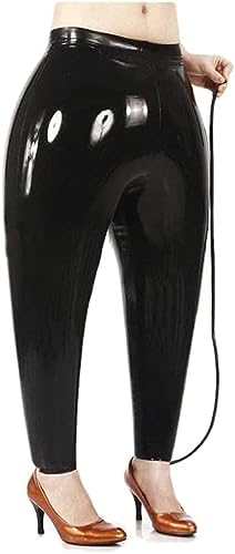 Unisex Black Latex Inflatable Pants Rubber Trousers Exotic Customize,Black,3XL3