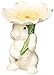 Cosmos 10590 Fine Porcelain Bunny Candy/Candle Holder, 3-3/4-Inch,White