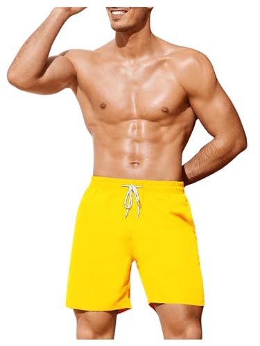 Floerns Men's Swim Shorts Quick Dry Tie Front Bathing Suit Board Shorts4