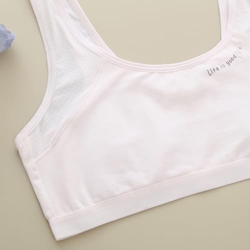 Ruby&Tang Training Bras for Girls 7-10 Seamless First Girls Bras 10-12 Years Old Sports Bras Breathable Comfort-Pack of 33
