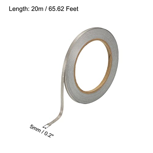Image of MECCANIXITY Faraday Cloth Tape 0.2 inch W x 65.62 Feet Conductive Cloth Fabric Adhesive Tape Roll for Laptop Cable EMI Shielding 2 Pcs