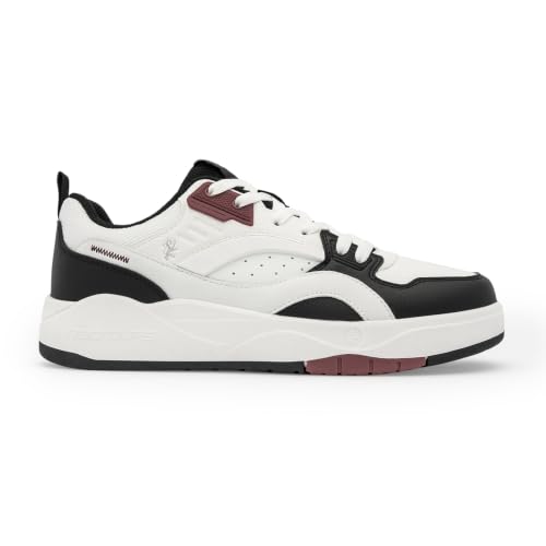 Image of Red Tape Low Cut Sneaker for Men in White Black | Sneaker | White Black | 9 UK