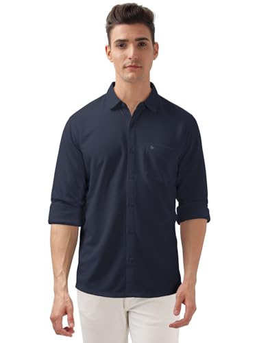 Image of BULLMER Trendy Regular Fit Solid Full Sleeve Causal Shirt for Men.