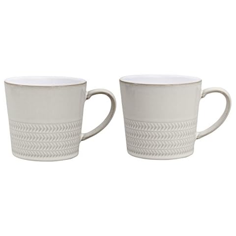 Denby Natural Canvas Textured Mug Set of 2 Cover