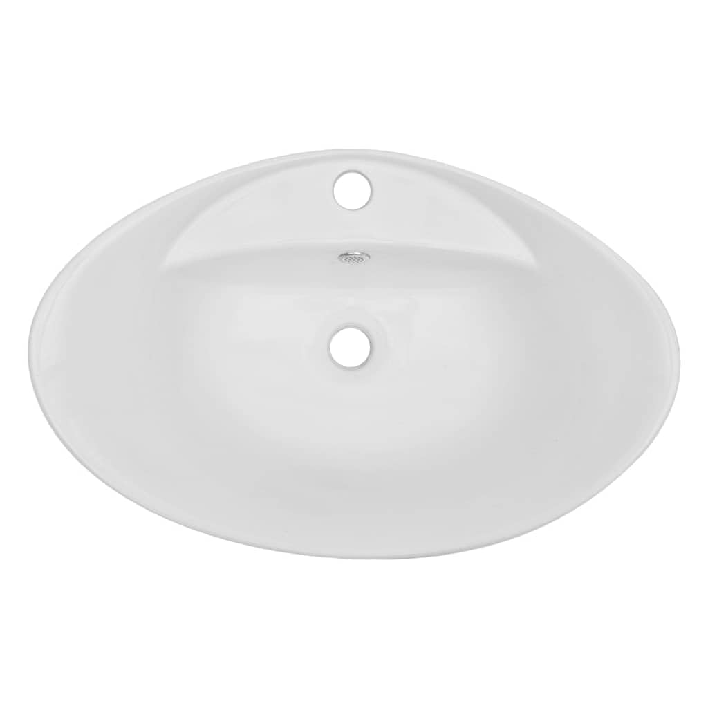 2-TLG. Juego de muebles de baño de cerámica negra con lavabo ovalado, 58,5 x 39 x 21 cm, estante de pared de 60 x 40 x 16,3 cm, material de madera y marco de metal, lavabo para baño, lavadero
