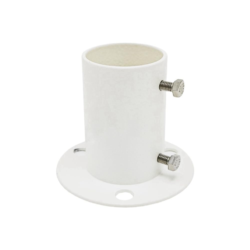 Littimoon 1.5 Inch Stainless Steel Flange Seat Curtain Rod Seat Round Tube Seat Bracket Home Hardware Towel Tube Bracket