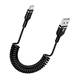 USB C Coiled iPhone 17 Charger Cord Retractable Car Charger Cable for iPhone 17 Pro Max Air 17 Pro 16e 16 Plus 16 Pro Max 15,4FT Android Auto Fast Charging Coiled Cord for Samsung Galaxy A17 A16 S25FE