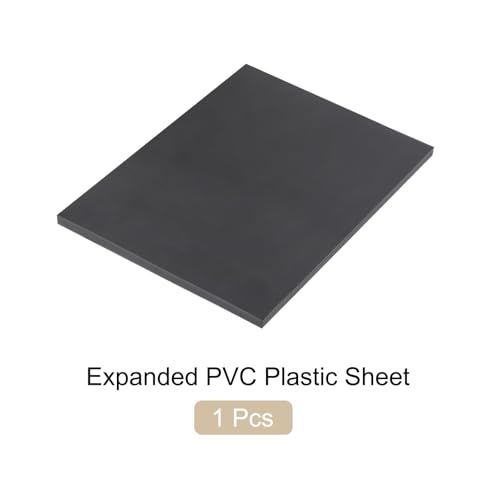 Image of Expanded PVC Plastic Sheet 0.6 inch Thick, 11 inchx14 inch Lightweight Rigid Foam Sheet, [for Crafts Signage Displays Digital Screen Printing] - Black / 1 Pcs