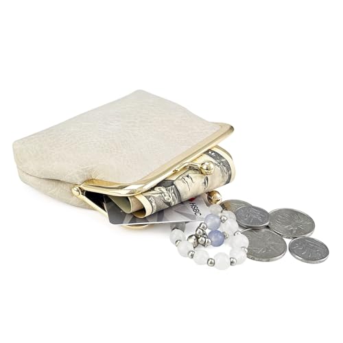 Image of Cute Floral Buckle Coin Purses Vintage Pouch Kiss-lock Change Purse Wallets, 41, Kiss Lock Coin Purse for Women