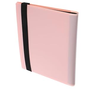 TOYANDONA Rosa Sammelkarten-Album mit Gummiband