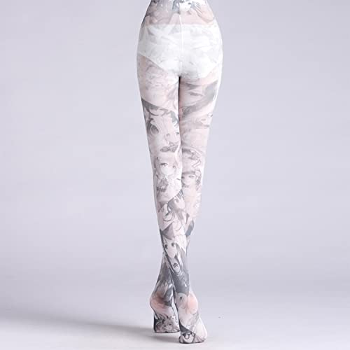 Image of Sahabowi Women Tights, Opaque High Waist Pantyhose, Vintage Control Top Stockings