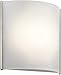 Kichler 10797NILED 8.25" White Acrylic LED Wall Sconce in Brushed Nickel