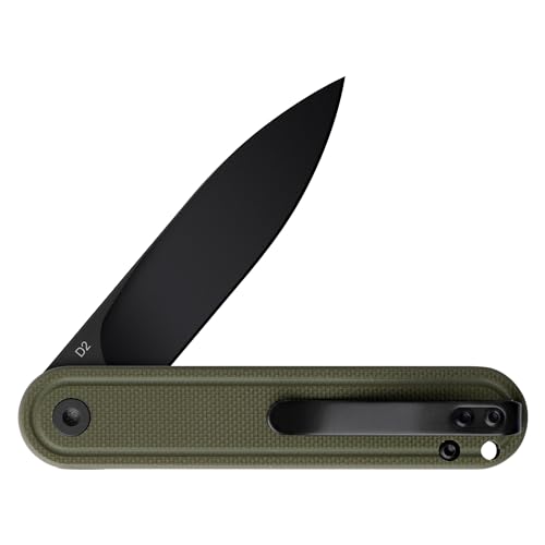Image of OLITANS G040 Pocket Knife, 2.75'' D2 Steel Blade G10 handle, Small EDC Knife with Pocket Clip for Men Women, 2.1oz