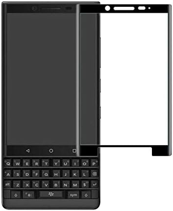 SkyTree 3D Screen Protector Full Curved Edge to Edge Protection Tempered Glass for BlackBerry Key 2 - Black