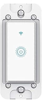Smart Wifi Switch, Wireless Smartphone Remote Control Wall Light Switch, Compatible with Alexa Google Home IFTTT Android IOS from Anywhere Timing Function No Hub Required (Smart Light Switch 1-Pack)