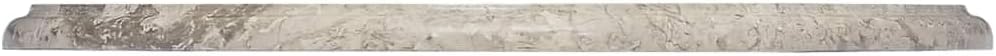 YAFF Elegant Grey Marble Table Top Round 20 Inch Diameter Durable Natural Stone for Indoor Outdoor Use Heat & Scratch Resistant Surface for Dining Room or Outdoor Patio