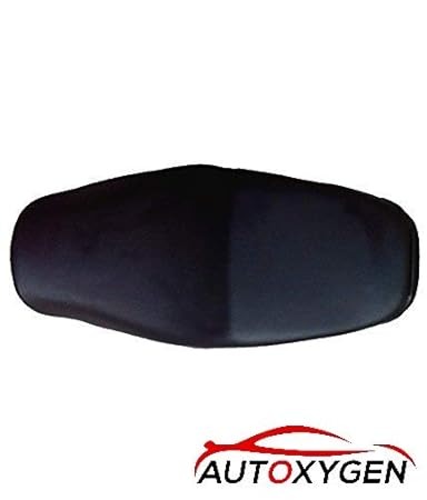 Autoxygen Bike Scooter PU Leather Seat Cover for Honda Aviator (Black)