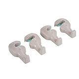 Toplus 4 PACK Car Headrest Hooks - Vehicle Universal Car Organizer Car Back Seat Headrest Hanger Holder Hook for Bag Purse Cloth Grocery, Cream - Coloured