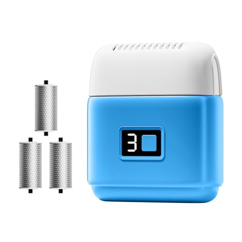 電動フットファイル充電式、角質除去用フットグラインダー | フットグラインダー三頭式フットスクラバー,足の角質除去機 電動足角質除去機 電動足裏グラインダー USB充電