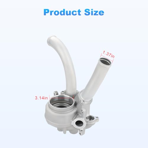 Image of WMPHE Aluminum Engine Coolant Thermostat Housing Compatible with Porsche Cayenne 2013-2018 Porsche Panamera 2010-2016 Replacement for 94810608000 948-106-080-00