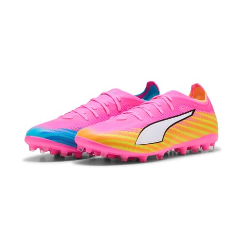PUMA Unisex Ultra 6 Match MG Fußballschuh, Poison Pink White-Sun Stream-Bright Aqua Black, 40 EU… – Ansicht 2